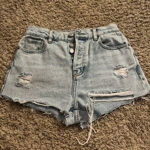 size 25 high rise pacsun jean shorts